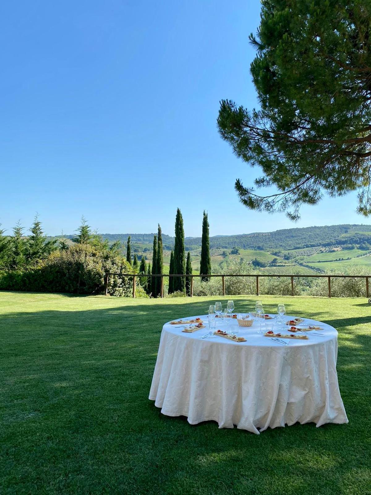 Вилла Fattoria Abbazia Monte Oliveto Сан-Джиминьяно Экстерьер фото